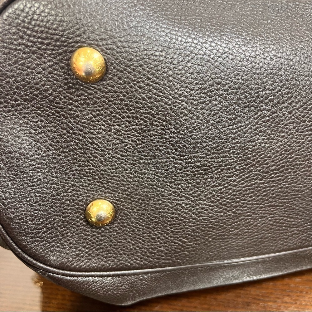 LOUIS VUITTON Perforated Mahina Leather investment bag in color Chocolat. EUC - Picture 10 of 16